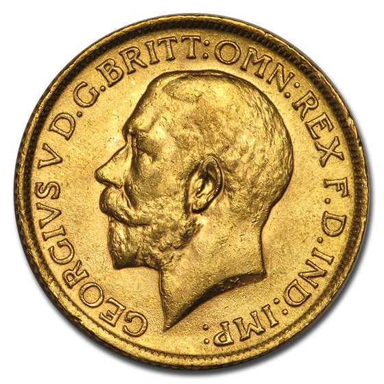 1914 Great Britain Gold Sovereign George V BU 1914 Great Britain Gold Sovereign George V BU